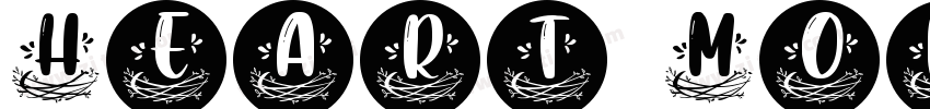 Heart Monogram字体转换